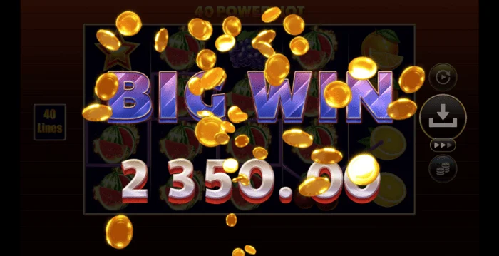 40 Power Hot Coin Boost -suuri voitto